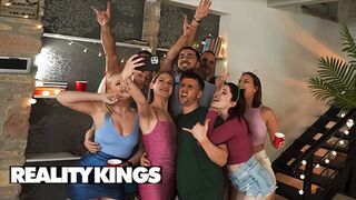 REALITY KINGS - Stunning Tiffany Tatum Goes From Sneaky Washroom Fun To An Intense Upstairs Anal Fuck