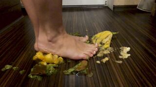 My first food crush. Rate my foot and food fetish