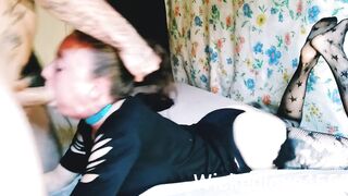 Rough sloppy deepthroat/facefucking #1