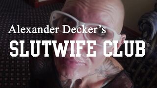 This little doxy goes down on her knees for some sloppy oral sex-job training