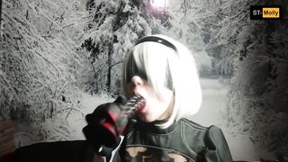 NieR Automata: intensive oral sex