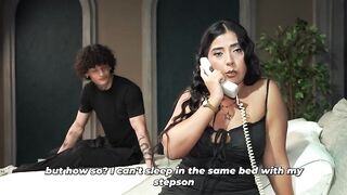 The fantasy came true! Stepson fucks his stepmother with biggest booty and bazookas