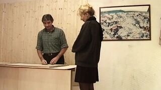 Mature Golden-haired MILF Fingered and Screwed Hard in Stockings