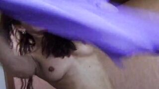 Lewd MILF Stretched Wide by Thick Cock and Bottle Insertion