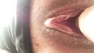 Cream leaking on cock