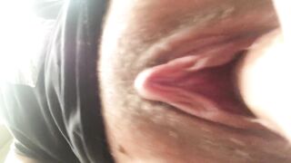 Cream leaking on cock