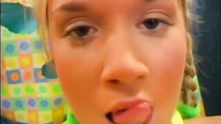 two Lustful Lesbian Teens Play with a Double Sex-toy in Their Snatch