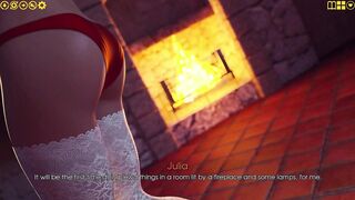 My Enjoyment 28 - Julian's Halloween Pleasure with Julia & Daphne in Haunted House