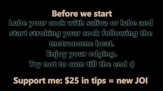 Guided JOI, Metronome Edging Challenge