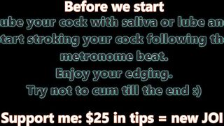 Guided JOI, Metronome Edging Challenge