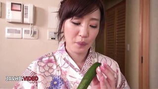 Ryouka Shinoda's Explosive Solo Show: Vehement MILF in Wicked Sextoy Adventure
