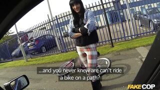 Fake Cop - Hot Cyclist with Big Breasts and Lovely Ass Takes Big Load