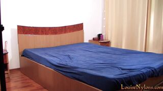 Encased and hot anal playing