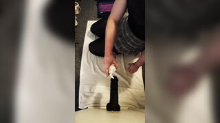 Sadie training her ass for BBC