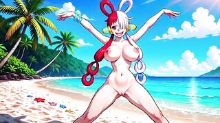 One Piece Honeys - One Piece female characters dancing in bikini topless and bare - AI Generated