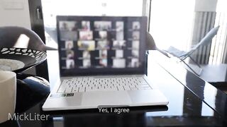 She was really excited, so she had sex with me during a work Zoom meeting