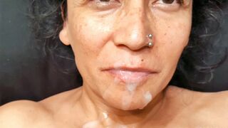 SEXUALLY EXCITED AMATEUR HOUSEWIFE GETTING A CUMSHOT IN HER MOUTH IN HOME VIDEO