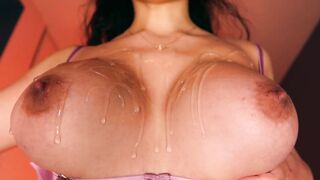POV Roleplay Cum on Stepmommy's Melons