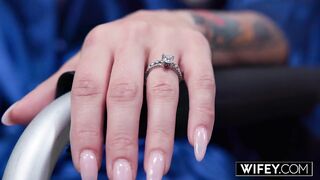 WIFEY Married Blonde Jackie Diary Fucks A Massive Black Wang, Her Loving Husband Films It Happen!
