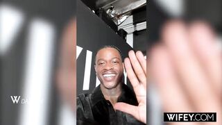 WIFEY Married Blonde Jackie Diary Fucks A Massive Black Wang, Her Loving Husband Films It Happen!