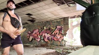 Almost caught in Abandoned Building public outdoor banging my self with dildos Jona Ortiz Ortizjona