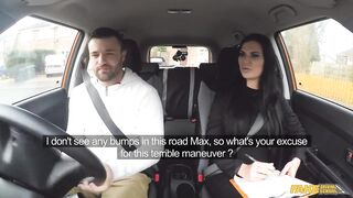 Fake Driving School - Big Tit Hawt Brunette Jasmine Jae Flashes Max in a Car & Pulls Him for Doggystyle Sex