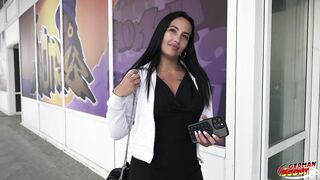 German Scout - Brown Skin Inked Molly Sugar-plum Pick up for first Casting Fuck in Berlin