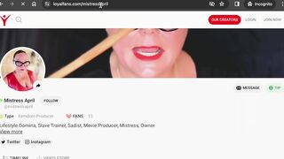Domina Headmistress April - Mistresse April's Whore House