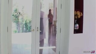 Neighbor Seduces Hot Golden-haired Teen Ashley Jensen and Bangs Her in Her Tight Snatch