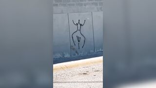 I went for a walk and came back moist in cum