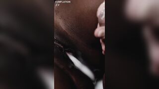 Ebony Belly Inflation - Giant Cumflation Sex