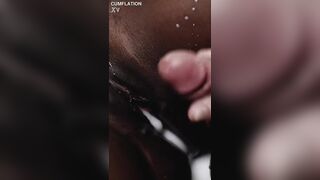 Ebony Belly Inflation - Giant Cumflation Sex