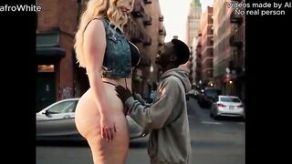 AI generated sexy african nigerian ebony americans in the united states of american. fucking big tall big butt big melons black and white afro adults without jo-bag