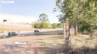 Thay Ksada, a sexy and wicked wife, having great sex in the middle of the street and letting him cum inside her snatch.