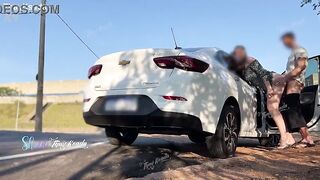 Thay Ksada, a sexy and wicked wife, having great sex in the middle of the street and letting him cum inside her snatch.