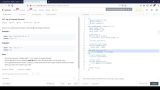 Top K Frequent Elements (Code With Me)