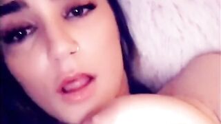 Naughty big ass teen plays with her tight snatch