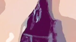 Cartoon Kitty Twerking and showing anal opening