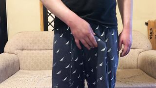 Anal Masturbation on the Couch