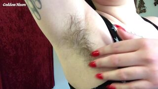 My Hairiest Pits - Curly Armpit Worship Sweat Fetish Brunette All Natural