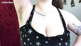 My Hairiest Pits - Curly Armpit Worship Sweat Fetish Brunette All Natural