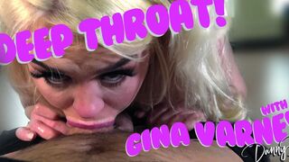 British Golden-haired Doxy Gina Varney Gets Her Throat Fucked Dirty