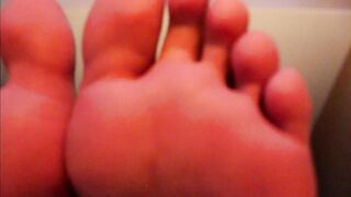 closeup of her perfect feet and soles