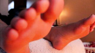 closeup of her perfect feet and soles