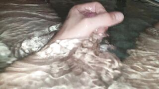 YUMMY CORPULENT WHITE PENIS STROKED IN HOT BATHROOM AND SHOOTS CUMLOAD EVERYWHERE!