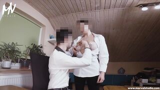 ♥ MarVal - I drilled with my boss in his office and he cum inside me - saggy titties - MILF - POV ♥