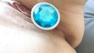 MILF Attempts To Self Screw With Booty Plug