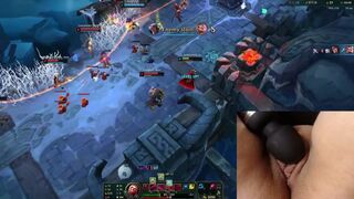 Playing League of Legends with a sex-toy on my love button #1 Luna