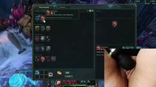 Playing League of Legends with a sex-toy on my love button #1 Luna