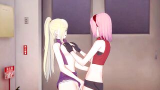 [Natuto] Ino x Sakura(3d manga)